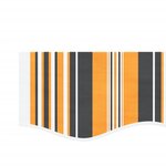 vidaXL Tissu de remplacement pour auvent rayures multicolores 6x3 m