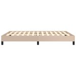 vidaXL Cadre de lit Cappuccino 140x190 cm Similicuir