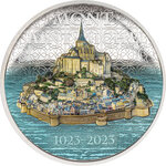 Pièce de monnaie en Argent 10 Dollars g 62.2 (2 oz) Millésime 2023 Mont Saint Michel MONT SAINT MICHEL