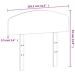 vidaXL Tête de lit cire marron 100 cm bois massif de pin