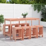 vidaXL Ensemble de bar de jardin 9 Pièces bois massif douglas