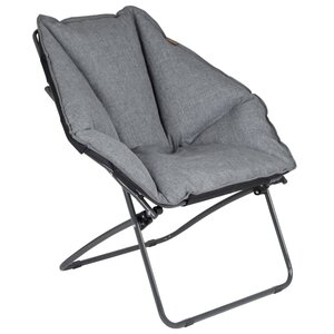 Bo-Camp Chaise de camping Silvertown Gris