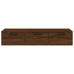 vidaXL Armoire murale Chêne marron 102x30x20 cm Bois d'ingénierie