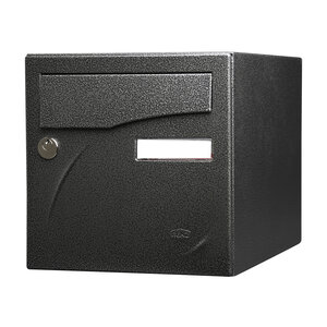 Boîte aux lettres Préface 1 porte Noir décor RAL 9005D