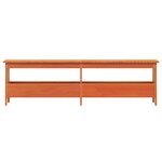 vidaXL Banc d'entrée cire marron 160x28x45 cm bois de pin massif