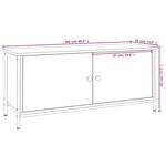 vidaXL Meuble TV avec portes sonoma gris 102x35x45cm bois d'ingénierie