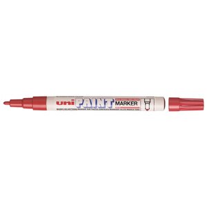 Marqueur PAINT Marker PX21 Pointe conique fine 0,8 - 1,2mm Rouge x 12 UNI-BALL