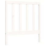 vidaXL Cadre de lit avec tête de lit blanc 90x200 cm bois massif
