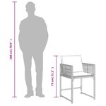 vidaXL Chaises de jardin avec coussins lot de 4 beige résine tressée
