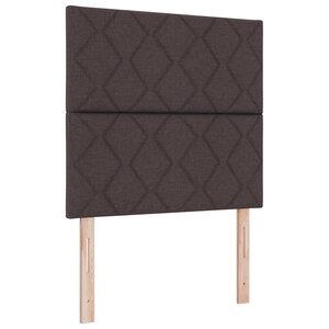 vidaXL Tête de lit design blocs de diamants marron foncé 90 cm en tissu
