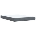 vidaXL Sommier à lattes de lit et matelas Gris foncé 160x200cm Velours