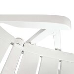 vidaXL Mobilier à dîner d'extérieur 5 Pièces Plastique Blanc