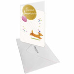Carte de Vœux Thème Anniversaire Party Time - Plusieurs Styles - Heureux Anniversaire - Blanc - Draeger