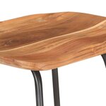 vidaXL Tabourets de bar lot de 4 bois d'acacia solide