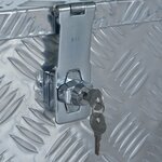 vidaXL Boîte en aluminium 610x430x455 mm Argenté