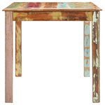 vidaXL Table de salle à manger Bois de récupération solide 160x80x76cm