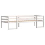 vidaXL Cadre de lit pour enfants blanc 90x190 cm bois de pin massif