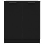 vidaXL Buffets 2 Pièces Noir 60x30x70 cm Bois d'ingénierie