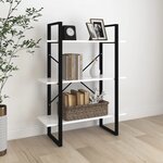 vidaXL Bibliothèque blanc 80x30x105 cm bois d'ingénierie