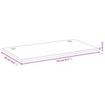 vidaXL Dessus de bureau 110x60x2 5 cm bambou
