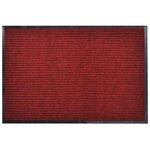 vidaXL Paillasson PVC Rouge 90 x 120 cm