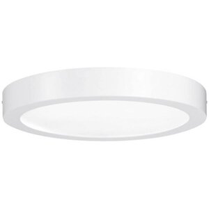 Plafonnier Lunar LED rond saillie 300mm 17W 230V blanc mat alu