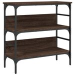 vidaXL Table console chêne marron 75x32x75 cm bois d'ingénierie