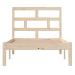 vidaXL Cadre de lit sans matelas bois massif 90x200 cm