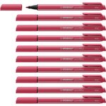 Stylo-feutre pointmax  rouge grenadine x 10 stabilo