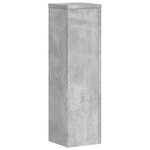 vidaXL Supports pour plantes 2 Pièces gris béton bois d'ingénierie