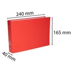 Classeur 2 Anneaux 24 x 16cm pour fiches bristol 125x200 / A5, couleur aléatoire EXACOMPTA