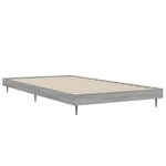 vidaXL Cadre de lit sans matelas sonoma gris 90x190 cm