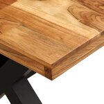 vidaXL Ensemble de tables à manger 7 Pièces Manguier et acacia massif