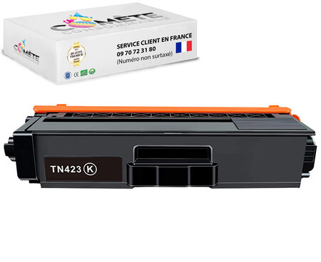 Tn423  - 1 toner compatible avec brother tn423 noir