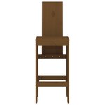 vidaXL Tabourets 2 Pièces marron miel 40x42x120 cm bois massif de pin