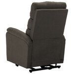 vidaXL Fauteuil Taupe Tissu