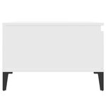 vidaXL Table basse blanc 55x55x36 5 cm bois d'ingénierie