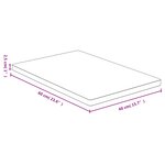 vidaXL Dessus de table 40x60x2 5 cm bambou