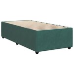 vidaXL Cadre de lit Vert foncé 90x190 cm Velours