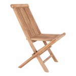 2 chaises de jardin en teck TOLEDO