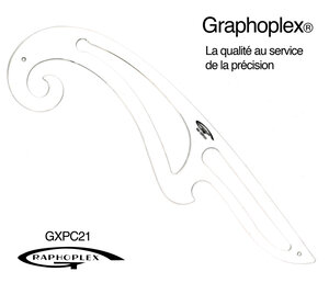 Courbe en Altuglas transparent 41 5 cm