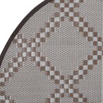 vidaXL Tapis d'extérieur marron Ø200 cm PP