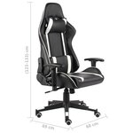 vidaXL Chaise de jeu pivotante Blanc PVC