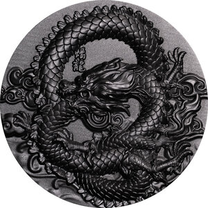 Pièce de monnaie en Argent 18888 Francs g 155.5 (5 oz) Millésime 2023 Coiled Dragon COILED DRAGON