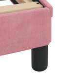 vidaXL Lit avec matelas rose 120x200 cm velours