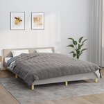 vidaXL Couverture lestée Gris 200x230 cm 13 kg Tissu