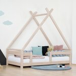 Lit cabane enfant TAHUKA 140 x 200 beige