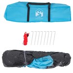 vidaXL Tente de camping 3 personnes bleu libération rapide