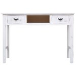 vidaXL Table console Blanc antique 110 x 45 x 76 cm Bois