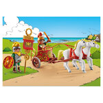 Coffret PLAYMOBIL Astérix : Char Romain avec César et Chevaux